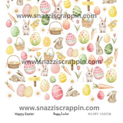 Paper by the Sea - Bunnies & Baskets - A4 Cut apart sheet - in March 2026 Bundle