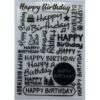 Happy Birthday Background 2 Embossing Folder