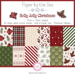 Paper by the Sea - Holly Jolly Christmas - 15cm x 15cm