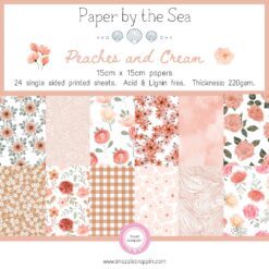 Paper by the Sea - Peaches and Cream - 15cm x 15cm