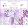 Paper by the Sea - Purple Shades - 15cm x 15cm