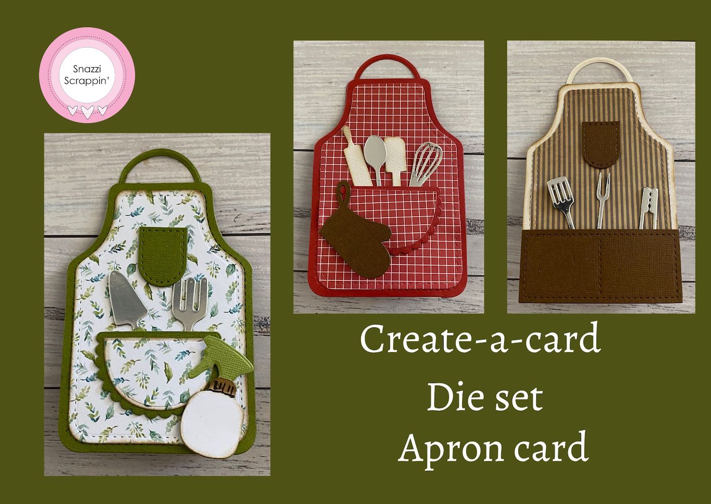 Create-a-card - Apron card die set