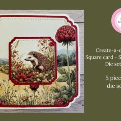 Create-a-card Square card - Scalloped die set