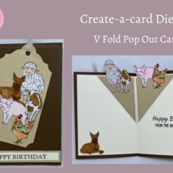 Create-a-card - V Fold pop out Card
