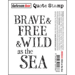 Quote Stamp - Wild as the sea