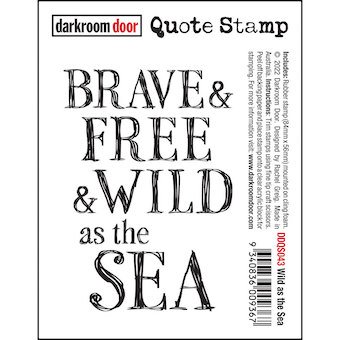 Quote Stamp - Wild as the sea