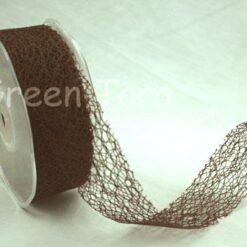 Mesh Ribbon - Dark Brown 1 metre