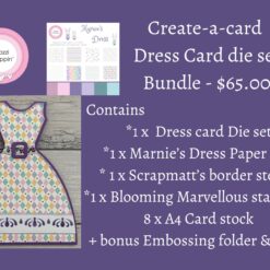 Bundle - Create-a-card - Dress card die set