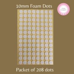 Double sided adhesive 10mm foam dots - 208pcs