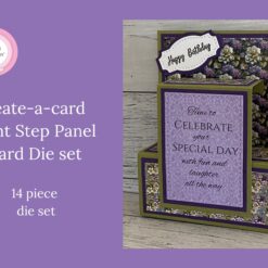 Create-a-card - Front Step Panel Card Die Set