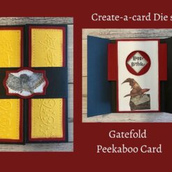 Create-a-card - Gatefold Peekaboo Die set