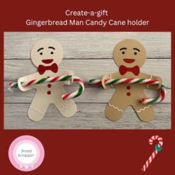 Create-a-gift Gingerbread Man Candy Cane Holder