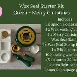 Wax Seal Starter Kit - Green - Merry Christmas