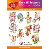 Hearty Crafts Easy 3D Toppers - Garden Fairies