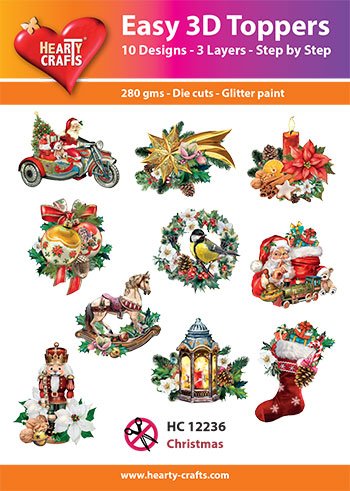 Hearty Crafts Easy 3D Toppers - Christmas