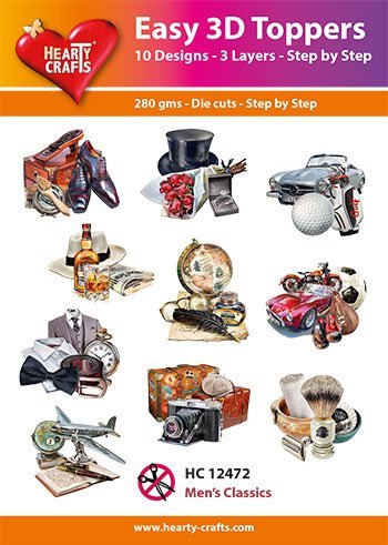 Hearty Crafts Easy 3D Toppers - Men's Classic