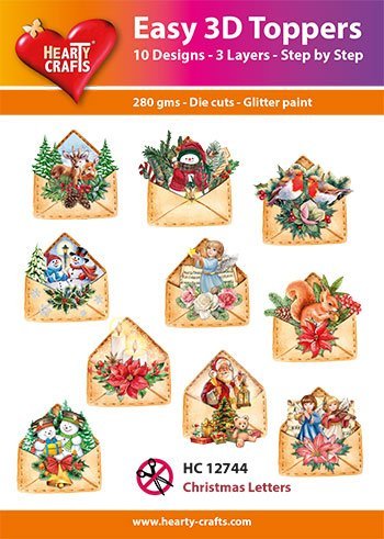 Hearty Crafts Easy 3D Toppers - Christmas Letters