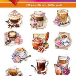 Hearty Crafts Easy 3D Toppers - Coffee Cups