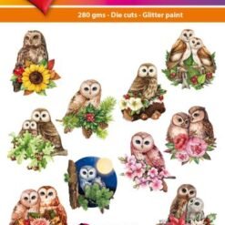 Hearty Crafts Easy 3D Toppers - Flower Owls