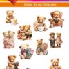Hearty Crafts Easy 3D Toppers - Teddy Bears