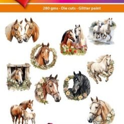 Hearty Crafts Easy 3D Toppers - Beautiful Horses