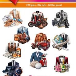 Hearty Crafts Easy 3D Toppers - Classic Gentlemen