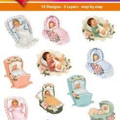 Hearty Crafts Easy 3D Toppers - Baby