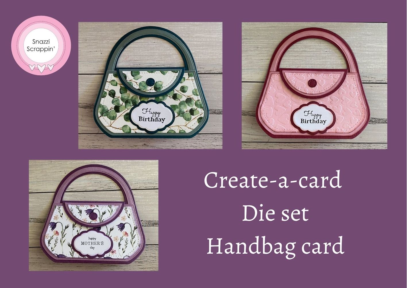 Create-a-card - Handbag Card die set