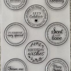 Circle Sentiment Stamp set