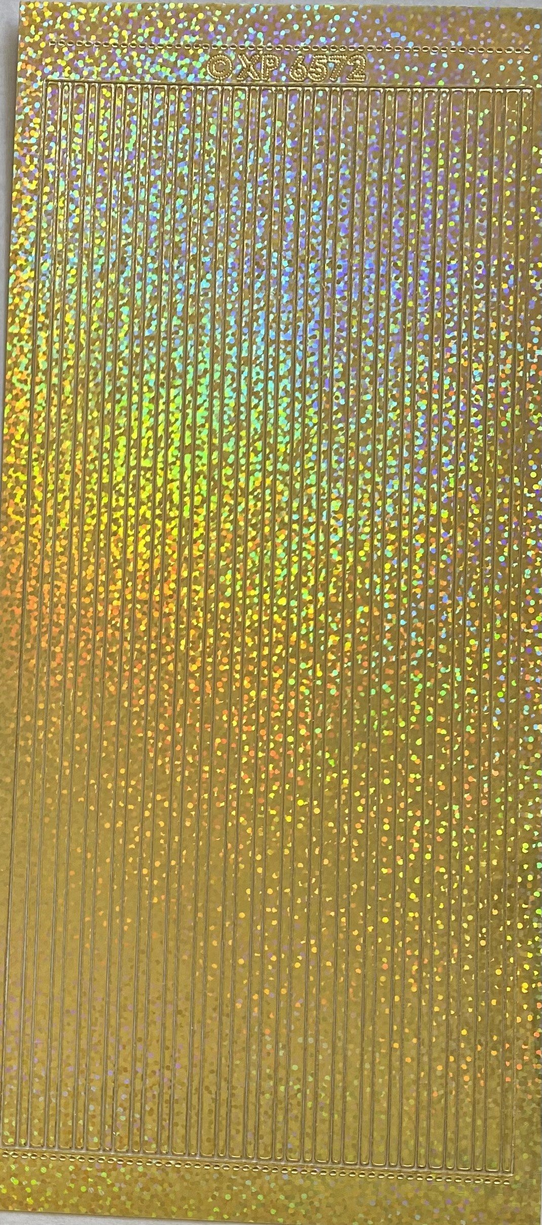 Lines 3 - Holographic Pale Gold multilines