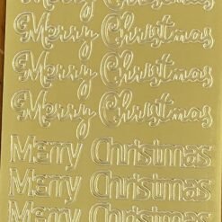 Merry Christmas 3 - Metallic Gold