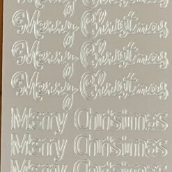 Merry Christmas 3 - Metallic Silver