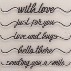 String Sentiments Stamp set