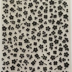 Floral embossing folder - 5" x 7"