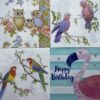 Serviettes - Assorted Birds 3