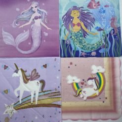 Serviettes - Mermaids and Unicorns