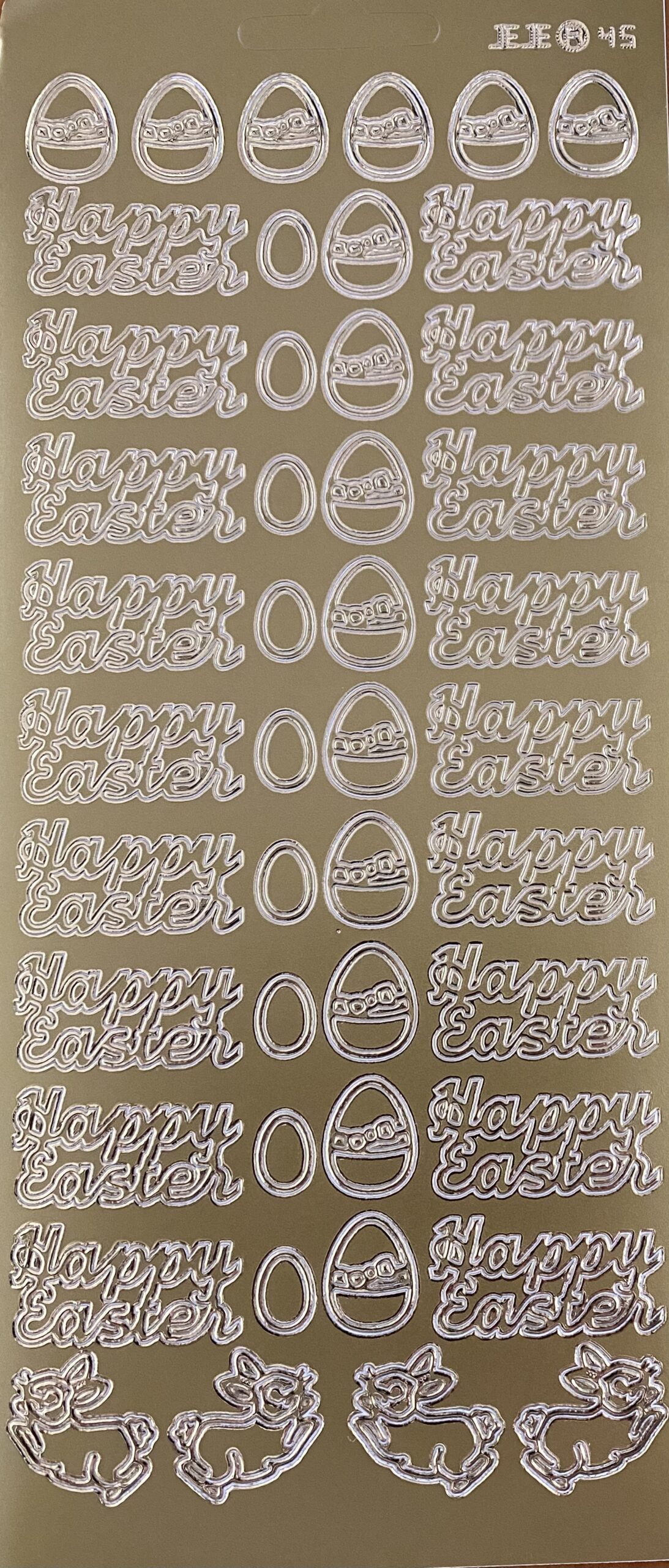 Happy Easter 1 - Gold