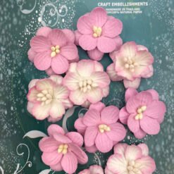 Cherry Blossom - Pale Pink and Pink/white - Pack of 10