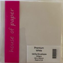 Envelopes - Premium White - 130mm Square - 20 pack