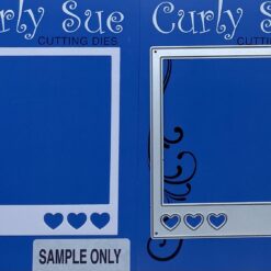 Polaroid Frame with Hearts Die