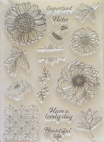 Floral Important Notes - Stamp & Die Set