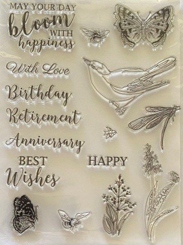 May your day bloom stamp & die set