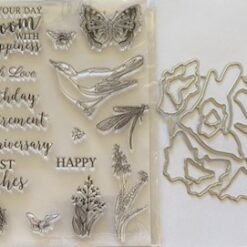 Alternative view of May your day bloom stamp & die set