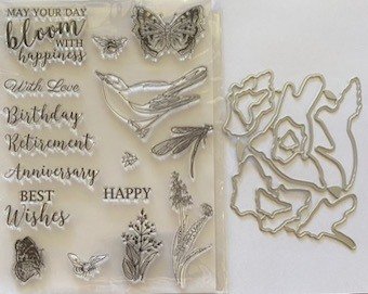 May your day bloom stamp & die set - Image 2