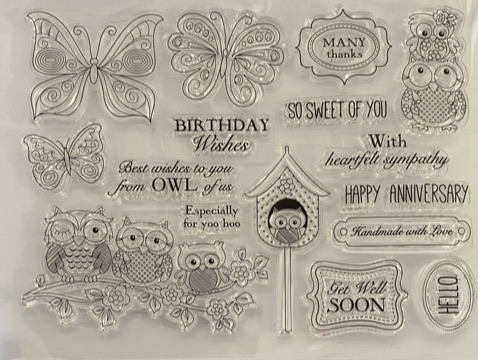 Owls & Butterflies Stamp Set