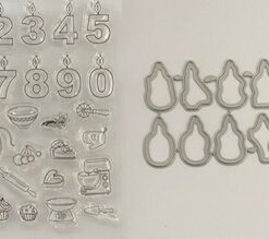 Alternative view of Candle numbers stamp & die set