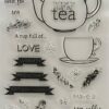 Tea-riffic Birthday stamp & die set