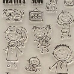 Cute Family stamp & die set