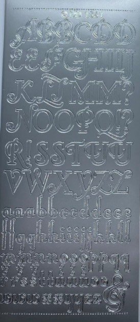 Alphabet 4 - Silver