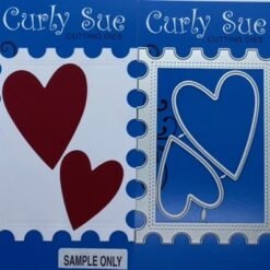 Stamp Background & Hearts